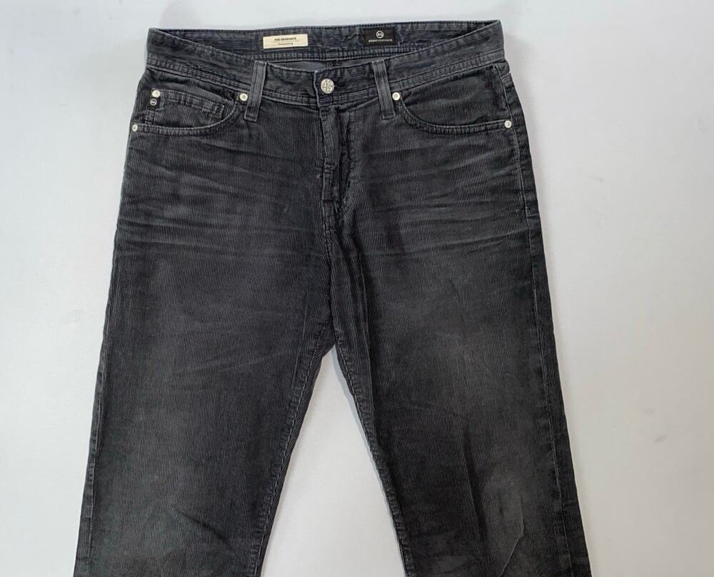 AG The Graduate Tailored Leg 5-Pocket Corduroy Jeans. Perfectly Faded Gray 30X33